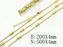 HY Wholesale Stainless Steel 316L Necklaces Bracelets Sets-HY70S0669PF