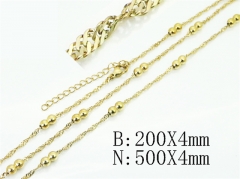 HY Wholesale Stainless Steel 316L Necklaces Bracelets Sets-HY70S0663PF