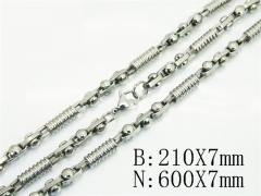 HY Wholesale Stainless Steel 316L Necklaces Bracelets Sets-HY55S0903HLC