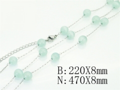 HY Wholesale Stainless Steel 316L Necklaces Bracelets Sets-HY70S0646OB