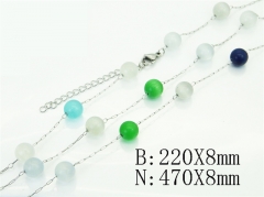 HY Wholesale Stainless Steel 316L Necklaces Bracelets Sets-HY70S0650OG