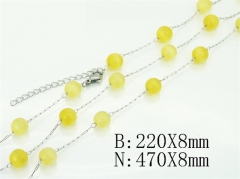 HY Wholesale Stainless Steel 316L Necklaces Bracelets Sets-HY70S0648OX