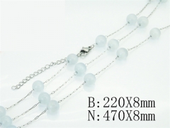 HY Wholesale Stainless Steel 316L Necklaces Bracelets Sets-HY70S0645OA