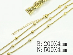 HY Wholesale Stainless Steel 316L Necklaces Bracelets Sets-HY70S0671PZ