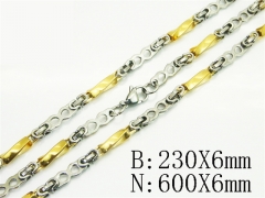 HY Wholesale Stainless Steel 316L Necklaces Bracelets Sets-HY55S0908IHD