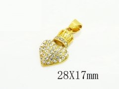 HY Wholesale Pendant Jewelry 316L Stainless Steel Jewelry Pendant-HY13P2411NL