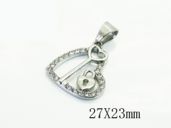 HY Wholesale Pendant Jewelry 316L Stainless Steel Jewelry Pendant-HY13P2380MR