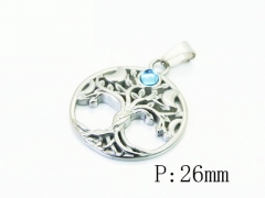 HY Wholesale Pendant Jewelry 316L Stainless Steel Jewelry Pendant-HY12P2254MF