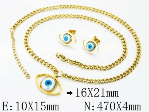 HY Wholesale Jewelry Set 316L Stainless Steel jewelry Set Fashion Jewelry-HY92S0309HMW