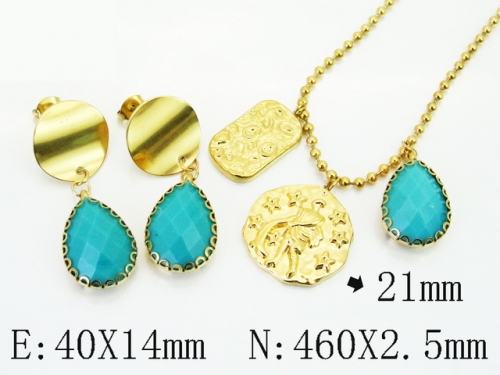 HY Wholesale Jewelry Set 316L Stainless Steel jewelry Set Fashion Jewelry-HY92S0280HLR