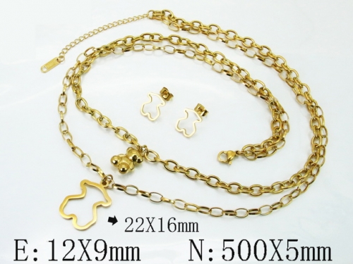 HY Wholesale Jewelry Set 316L Stainless Steel jewelry Set Fashion Jewelry-HY80N1093HEL