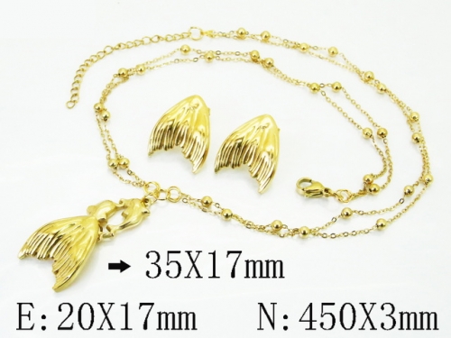 HY Wholesale Jewelry Set 316L Stainless Steel jewelry Set Fashion Jewelry-HY92S0308HJA