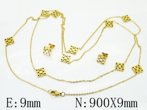 HY Wholesale Jewelry Set 316L Stainless Steel jewelry Set Fashion Jewelry-HY32S0281HOF