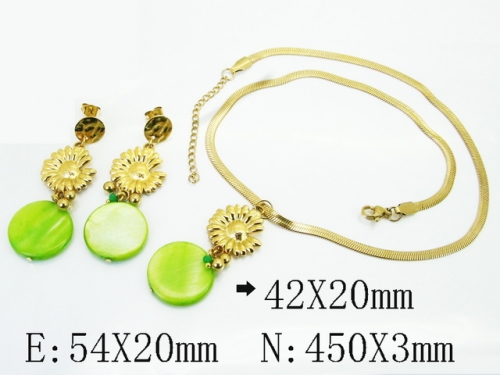 HY Wholesale Jewelry Set 316L Stainless Steel jewelry Set Fashion Jewelry-HY92S0267HLB