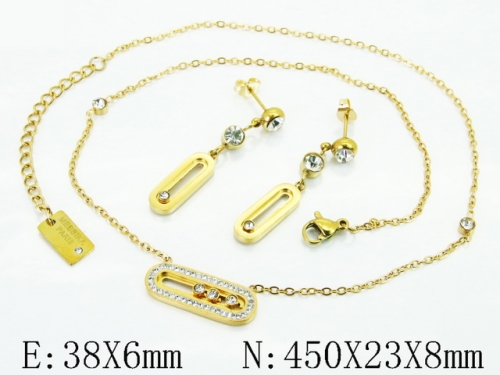 HY Wholesale Jewelry Set 316L Stainless Steel jewelry Set Fashion Jewelry-HY32S0276HLD