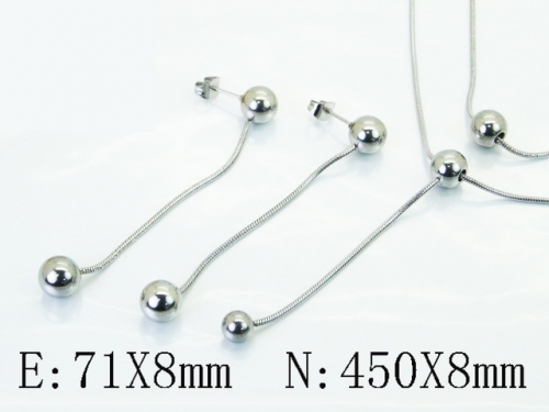 HY Wholesale Jewelry Set 316L Stainless Steel jewelry Set Fashion Jewelry-HY30S0302HIL