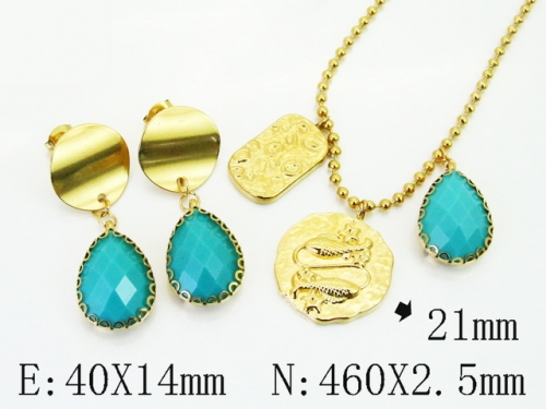 HY Wholesale Jewelry Set 316L Stainless Steel jewelry Set Fashion Jewelry-HY92S0281HLC