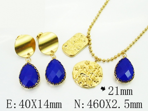 HY Wholesale Jewelry Set 316L Stainless Steel jewelry Set Fashion Jewelry-HY92S0275HLW