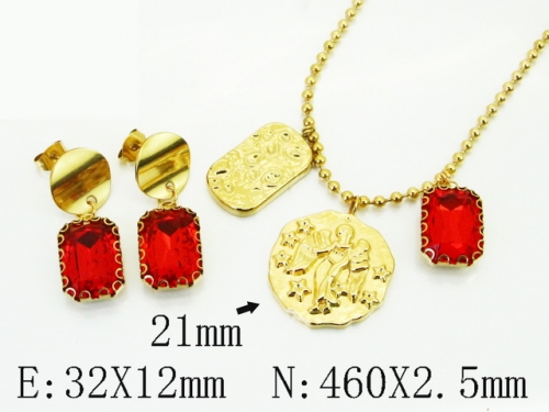 HY Wholesale Jewelry Set 316L Stainless Steel jewelry Set Fashion Jewelry-HY92S0285HLQ