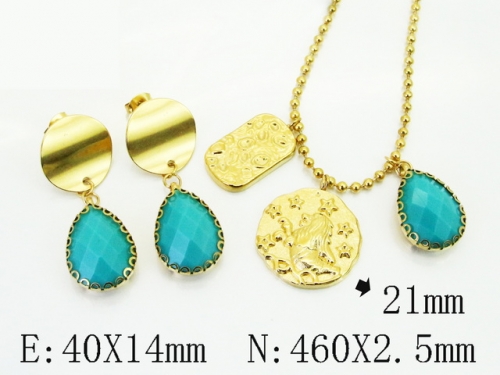 HY Wholesale Jewelry Set 316L Stainless Steel jewelry Set Fashion Jewelry-HY92S0279HLS