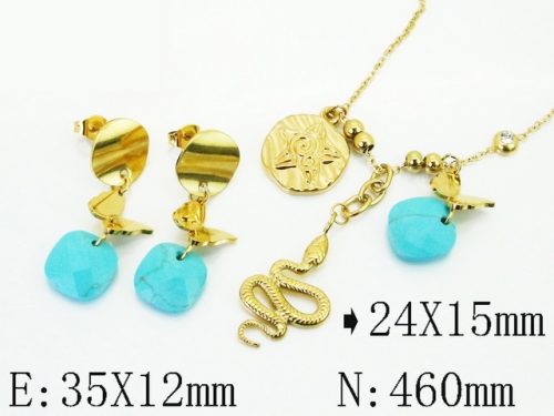 HY Wholesale Jewelry Set 316L Stainless Steel jewelry Set Fashion Jewelry-HY92S0274HLR