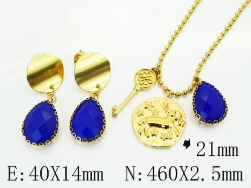 HY Wholesale Jewelry Set 316L Stainless Steel jewelry Set Fashion Jewelry-HY92S0277HLC