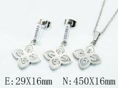 HY Wholesale Jewelry Set 316L Stainless Steel jewelry Set Fashion Jewelry-HY32S0274HMB