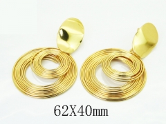 HY Wholesale Earrings Jewelry 316L Stainless Steel Earrings Jewelry-HY80E2008GNL