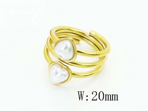 HY Wholesale Rings Jewelry Popular Stainless Steel 316L Rings-HY80R0137JL