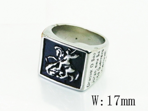 HY Wholesale Rings Popular Jewelry 316L Stainless Steel Jewelry Rings-HY22R1123HBB