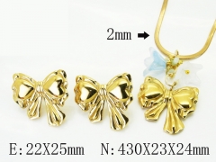 HY Wholesale Jewelry Set 316L Stainless Steel jewelry Set Fashion Jewelry-HY92S0315HLD