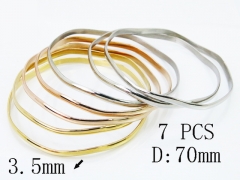 HY Wholesale Bangles Jewelry Stainless Steel 316L Popular Bangle-HY58B0722HOR