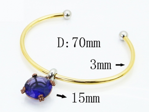 HY Wholesale Bangles Jewelry Stainless Steel 316L Popular Bangle-HY90B0729HPR