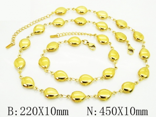 HY Wholesale Stainless Steel 316L Necklaces Bracelets Sets-HY30S0325IM5