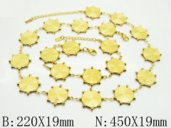HY Wholesale Stainless Steel 316L Necklaces Bracelets Sets-HY30S0319IML