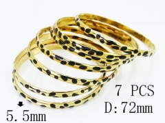 HY Wholesale Bangles Jewelry Stainless Steel 316L Popular Bangle-HY58B0725JOE