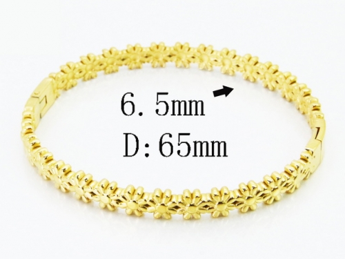 HY Wholesale Bangles Jewelry Stainless Steel 316L Popular Bangle-HY30B0414HHL