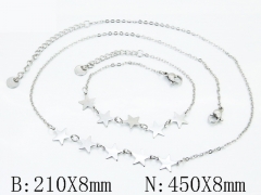 HY Wholesale Stainless Steel 316L Necklaces Bracelets Sets-HY30S0345HHW