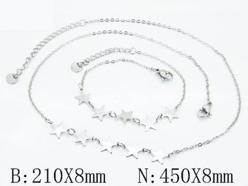 HY Wholesale Stainless Steel 316L Necklaces Bracelets Sets-HY30S0345HHW
