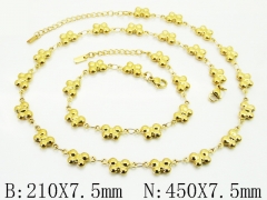 HY Wholesale Stainless Steel 316L Necklaces Bracelets Sets-HY30S0341IM5