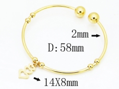 HY Wholesale Bangles Jewelry Stainless Steel 316L Popular Bangle-HY58B0697UJL