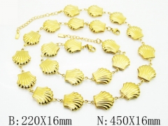 HY Wholesale Stainless Steel 316L Necklaces Bracelets Sets-HY30S0316I65