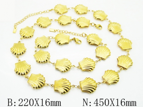 HY Wholesale Stainless Steel 316L Necklaces Bracelets Sets-HY30S0316I65