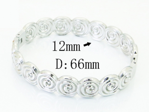 HY Wholesale Bangles Jewelry Stainless Steel 316L Popular Bangle-HY30B0384BPL
