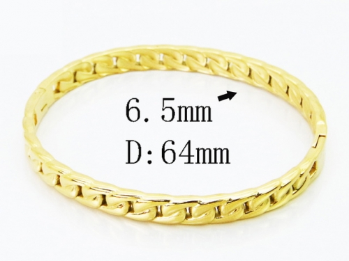 HY Wholesale Bangles Jewelry Stainless Steel 316L Popular Bangle-HY30B0408HHL