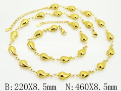 HY Wholesale Stainless Steel 316L Necklaces Bracelets Sets-HY30S0323IML