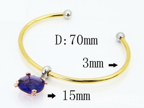 HY Wholesale Bangles Jewelry Stainless Steel 316L Popular Bangle-HY90B0727HPT