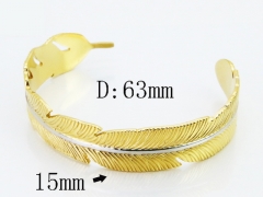 HY Wholesale Bangles Jewelry Stainless Steel 316L Popular Bangle-HY30B0402HIL