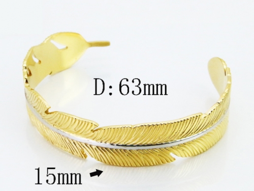 HY Wholesale Bangles Jewelry Stainless Steel 316L Popular Bangle-HY30B0402HIL