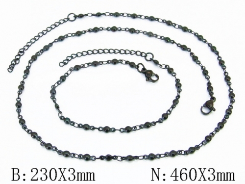 HY Wholesale Stainless Steel 316L Necklaces Bracelets Sets-HY39S0128HQQ
